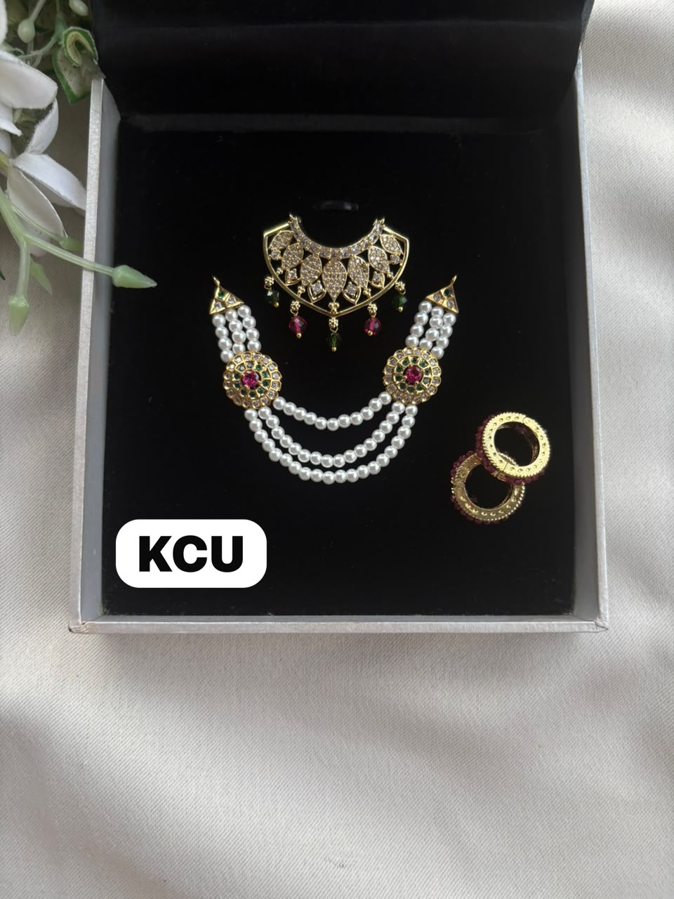 AD Jewellery Set (Size -3/4no) S119