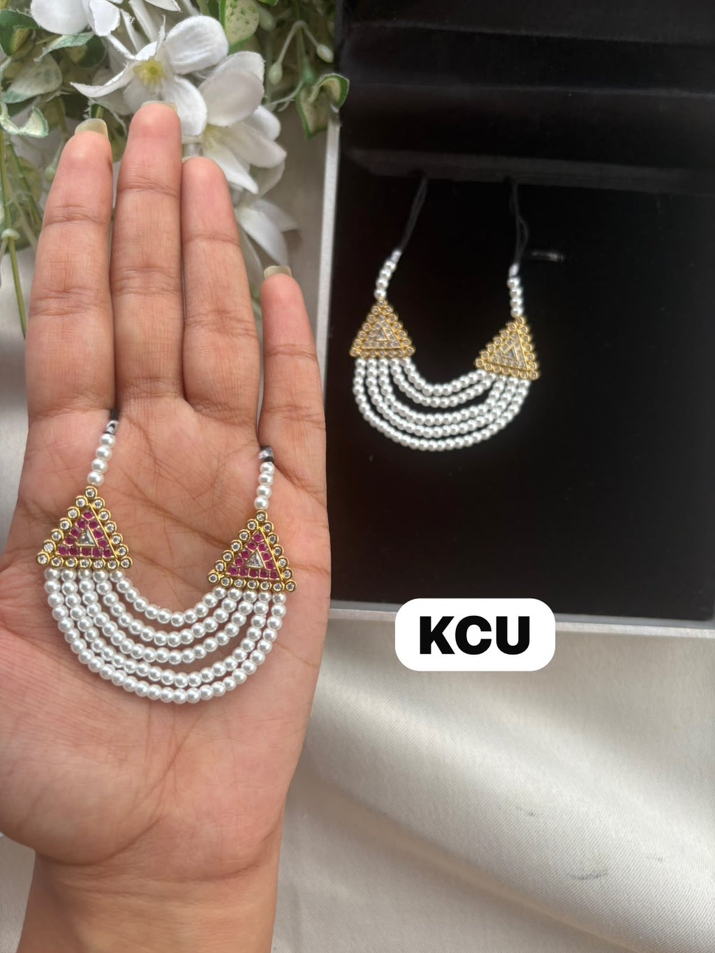 Exclusive  AD jewellery mala Size(5/6no) M210