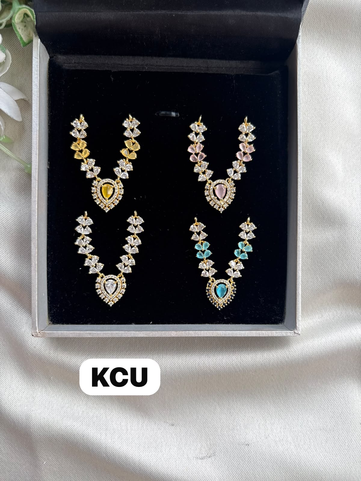 Exclusive  AD jewellery mala Size(3/4/5no) M213